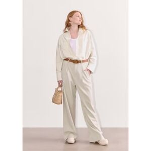 Everlane | The Draper Pleated Pant in Buttersmooth in Sandstone Size 4 Short